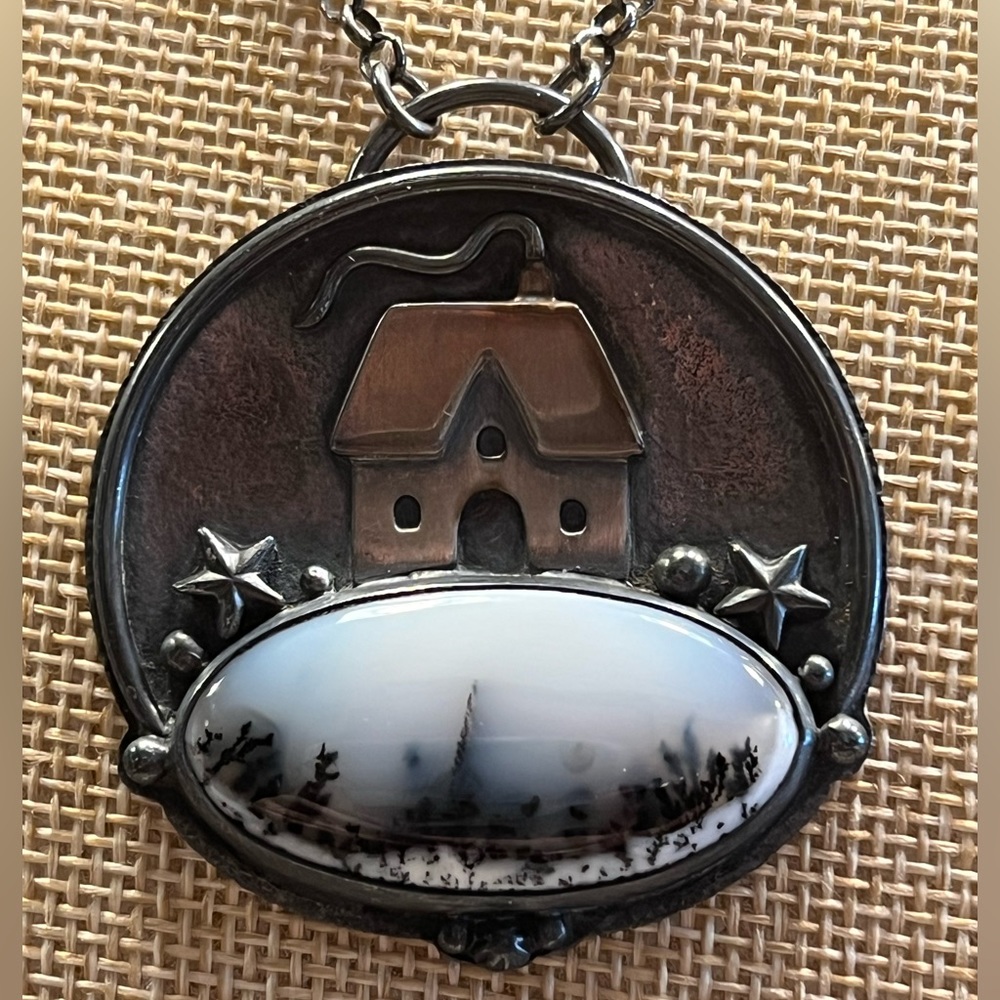 One of a kind sterling silver necklace
